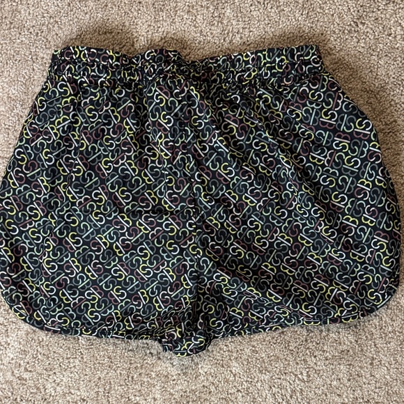 Sweaty Betty Black with Yellow and Red Pattern Athletic Shorts - Picture 3 of 3